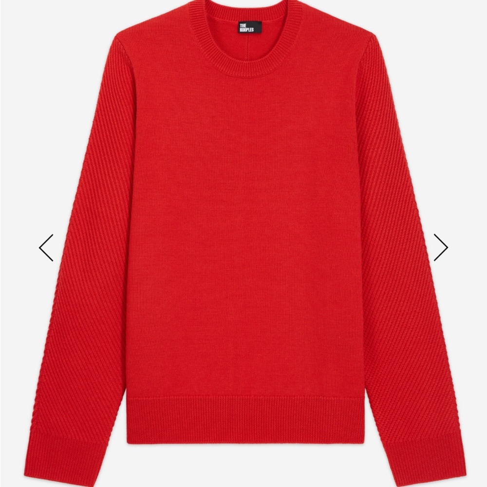 The Kooples Red 100% Wool Sweater Men’s MSRP $280